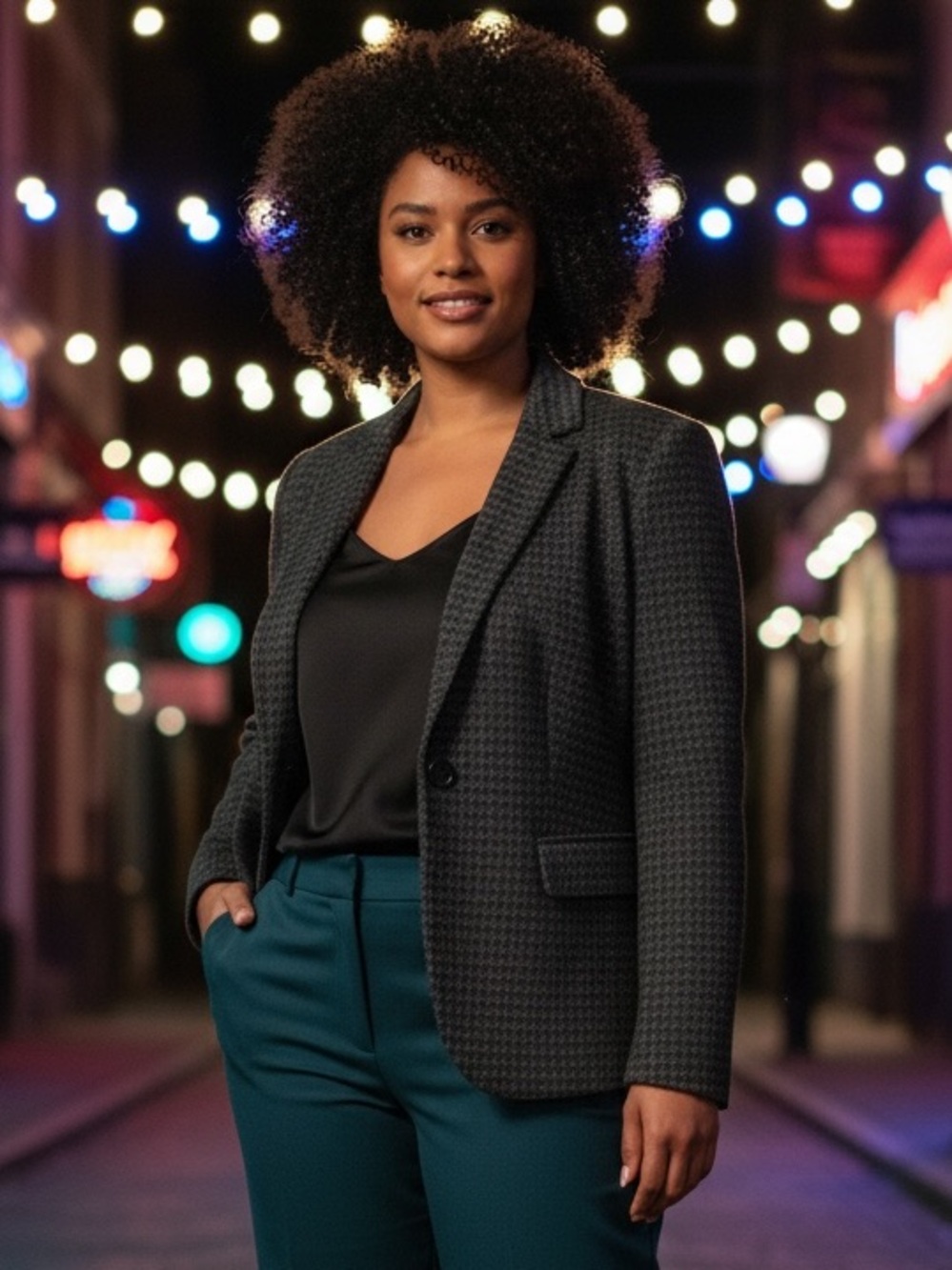 Talbots Houndstooth Blazer